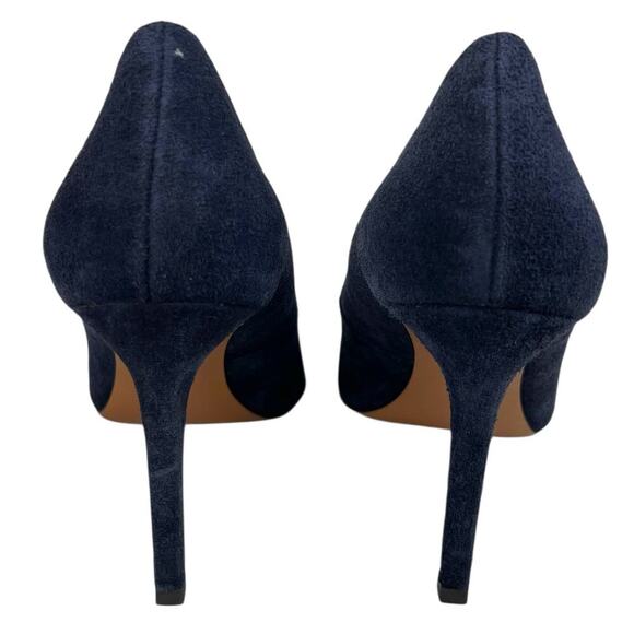 Banana Republic 3 inch Blue Suede Silettos Women's Size 5 1/2 - Picture 10 of 14